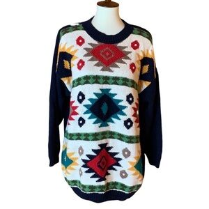 Vintage Lewis-Henry sweater with Aztec / Southwest design